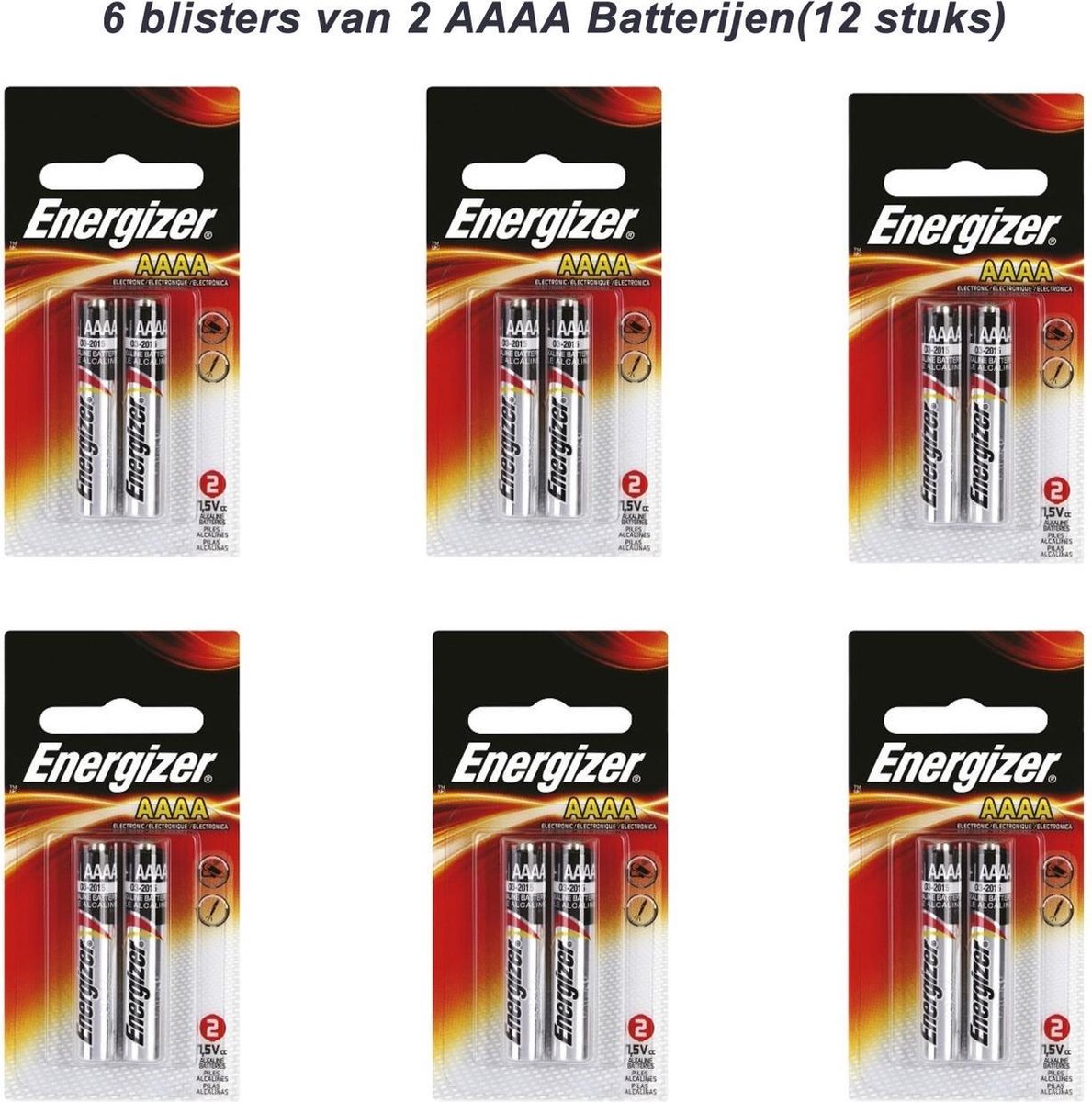Energizer AAAA batterijen (12 stuks)