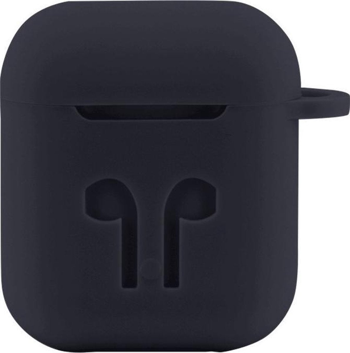 Case Cover Voor Apple Airpods - Siliconen Donkergrijs Watchbands-shop.nl