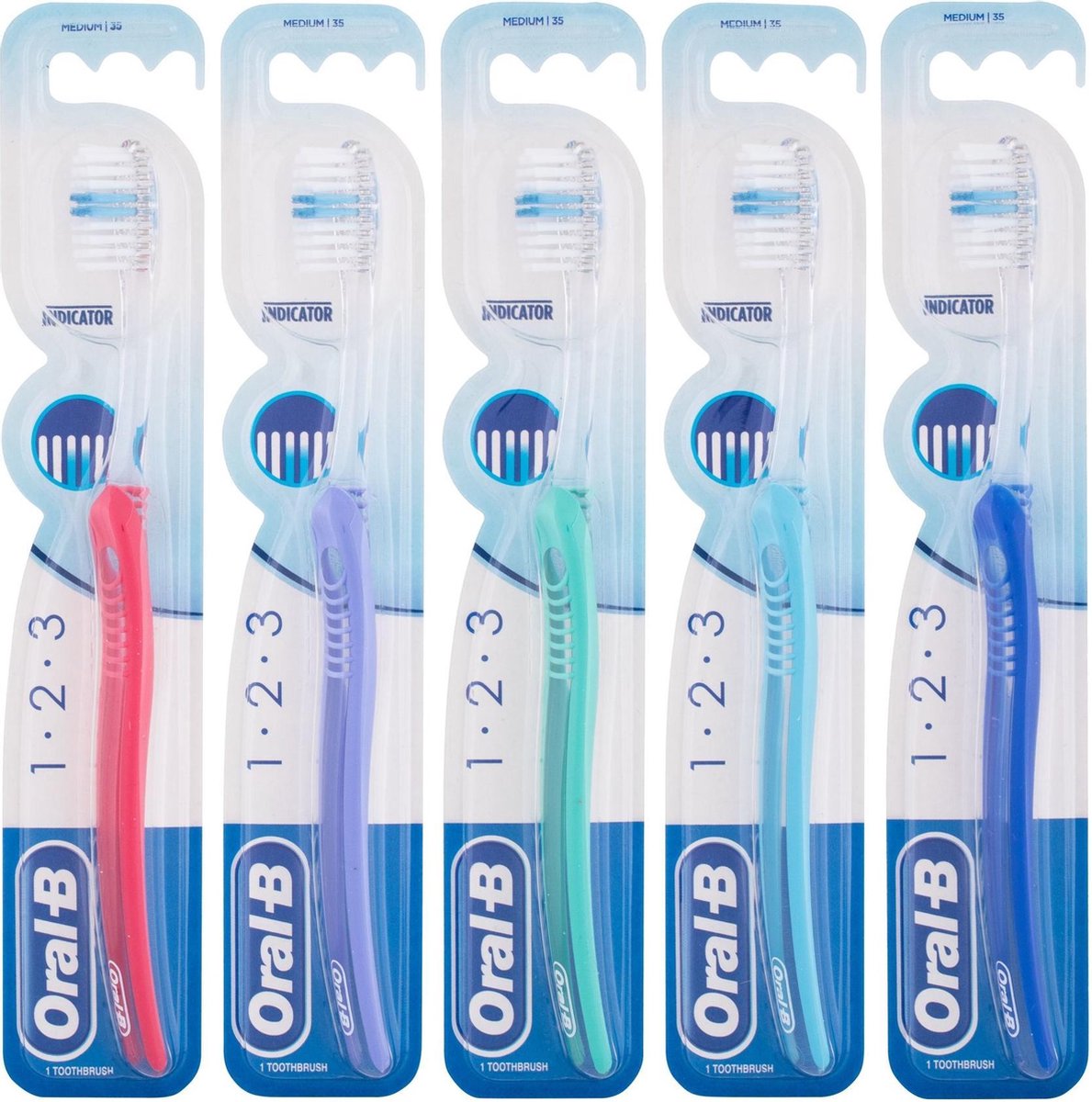 Oral-B 1-2-3 Indicator 35M - Tandenborstel