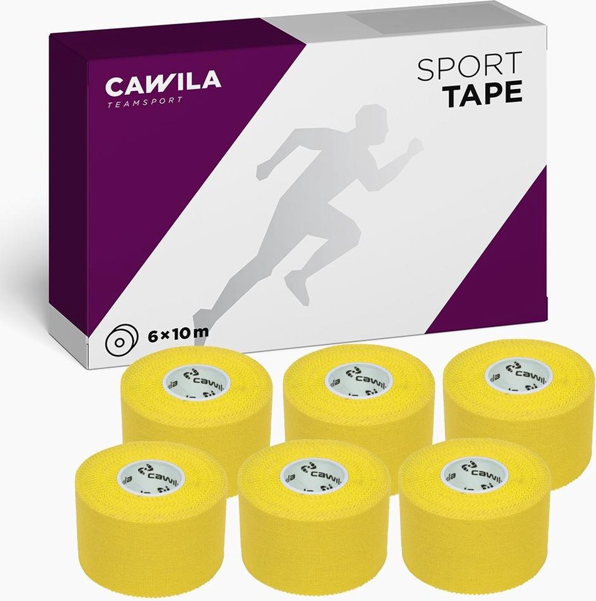 Sporttape Geel Cawila 6 stuks