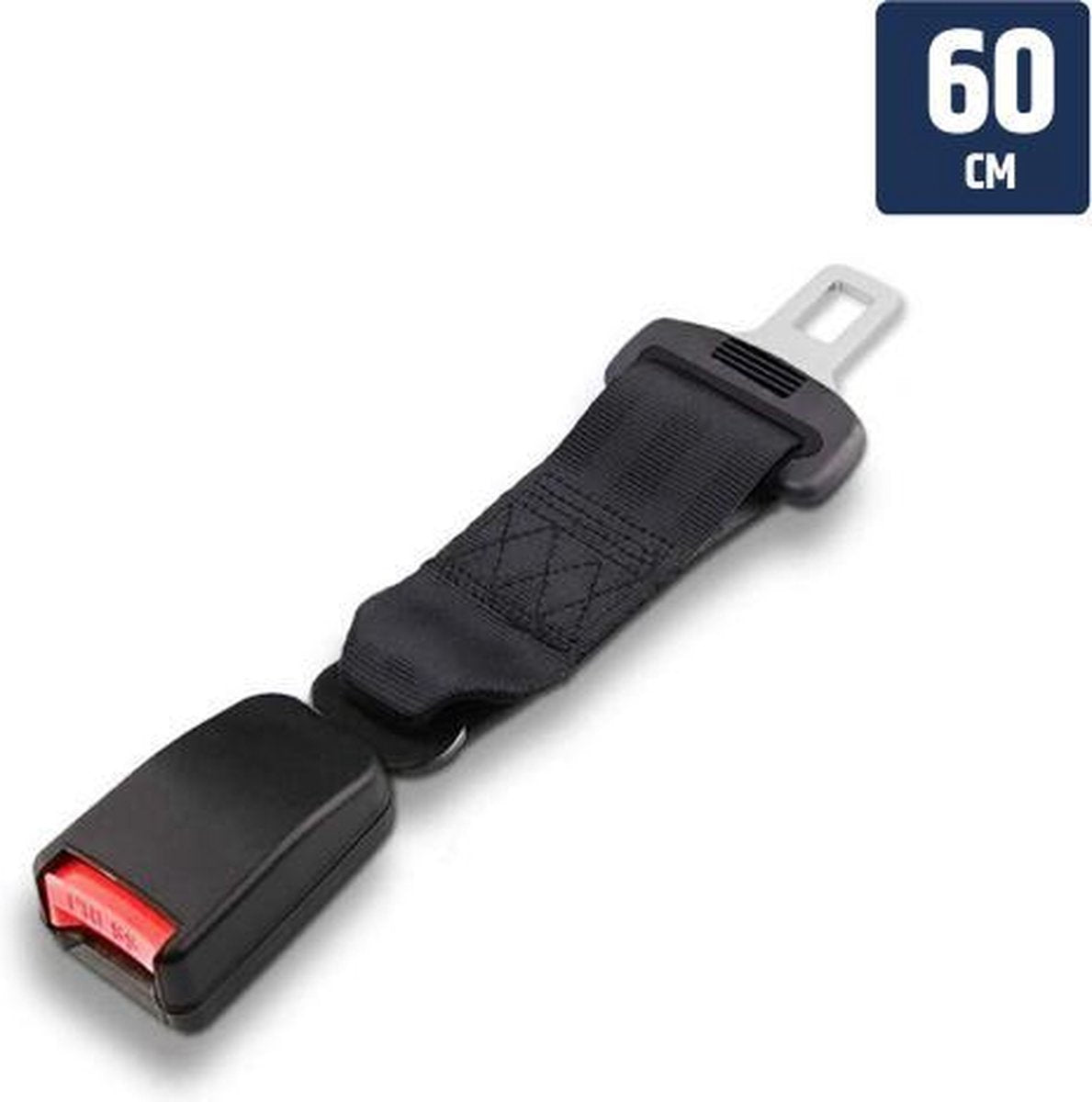 Autogordelverlenger - Lengte 60cm - VERSTELBAAR - 1 stuk -  Gordelverlengers voor auto’s – Zwart – E13 norm gecertificeerd