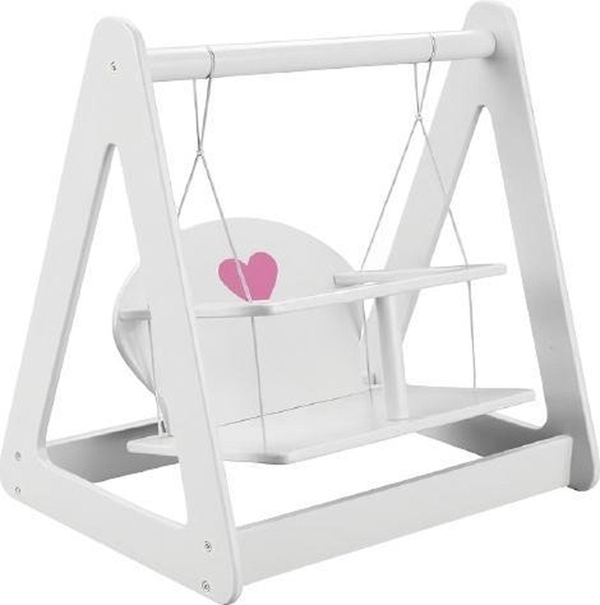 Engelhart Houten poppenschommel wit