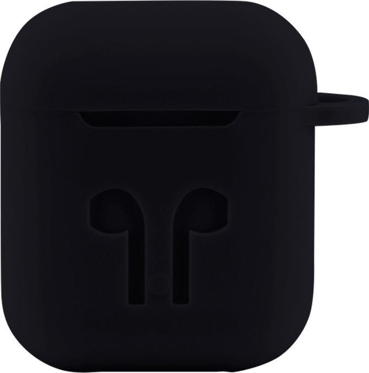 Case Cover Voor Apple Airpods - Siliconen Zwart Watchbands-shop.nl