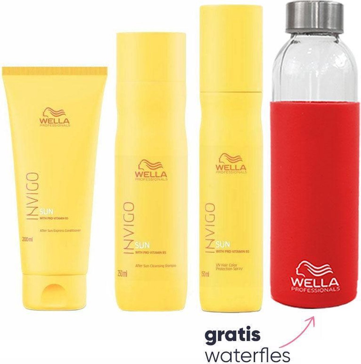 Door zon beschadigd haar pakket Wella Invigo Sun