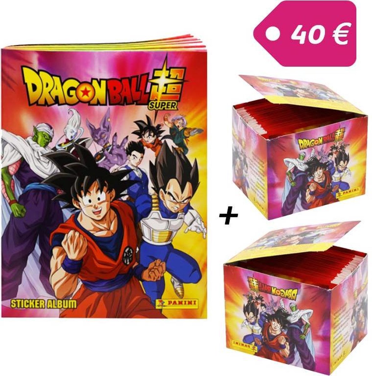 PANINI - DRAGON BALL SUPER SERIE 2 - 1 ALBUM FR + 100 ZAKJES - SUPER PACK PROMO