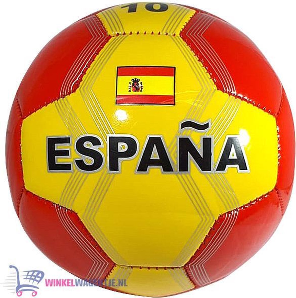 Voetbal Maat 1 - Spanje | Speelgoed bal voor kinderen size 1 | Soccer speelbal ball Minibal | WK EK Nederlands elftal | Landen: Holland / Nederland – France / Frankrijk – England / Engeland – Germany / Duitsland – Italy / Italië– Spain / Spanje