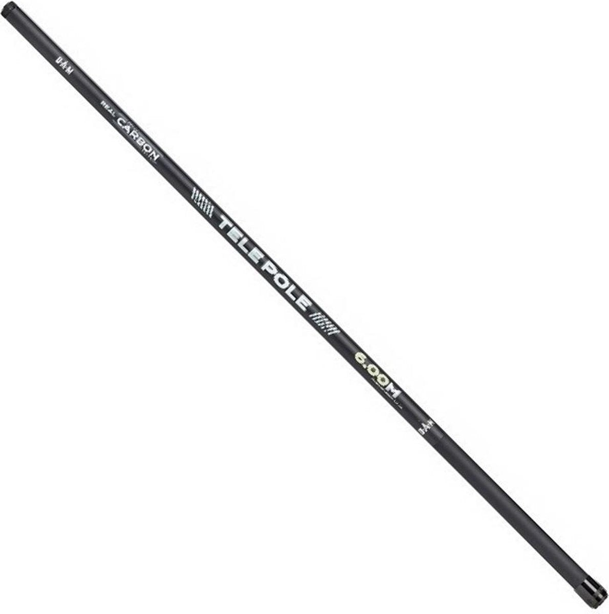 Dam Real Carbon Tele-Pole - Vaste Hengel - 6.00m - Zwart