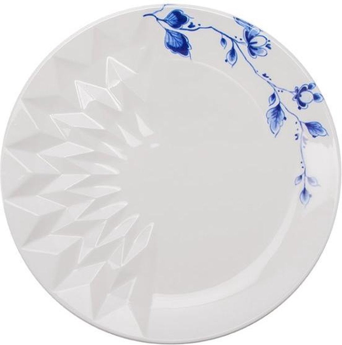 Heinen - Blauw Vouw - Gebakbordje 18cm