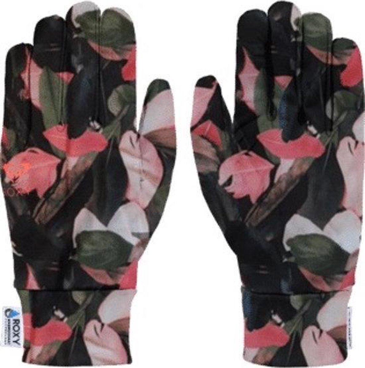 Roxy Hyd Liner Dames Skihandschoenen - Living Coral Plumes - Maat L