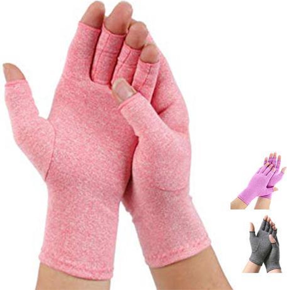 Pro-orthic Reuma Artritis Compressie Handschoenen Roze - Medium