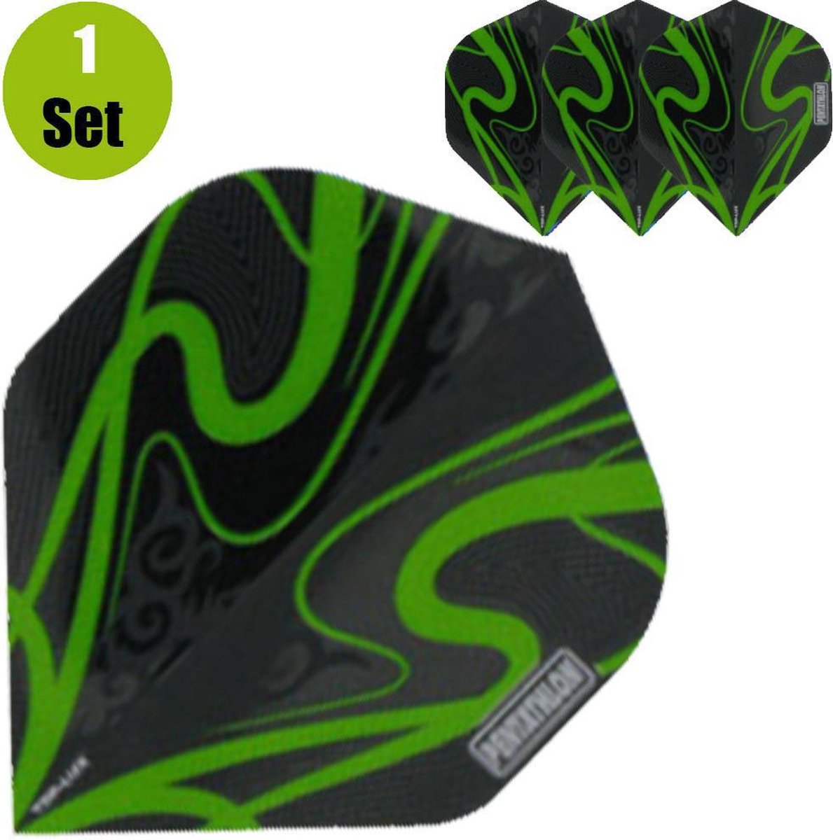 Pentathlon TDP Lux Dartflights - Groen- ()