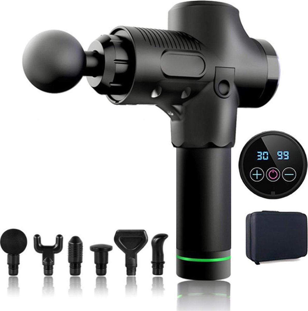 Haska - Massage gun - Inclusief Luxe koffertje en 6 opzetstukken