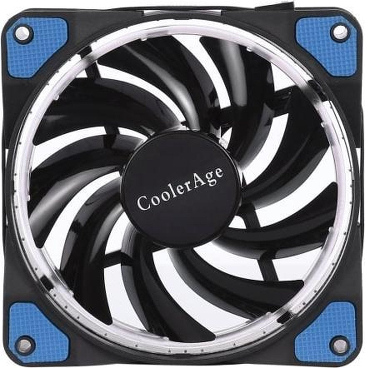 Kleur LED 12 cm 4pin Computer Componenten Chassis Ventilator Computer Host Koelventilator Stille Ventilator Koeling met Blauw Licht (Blauw)