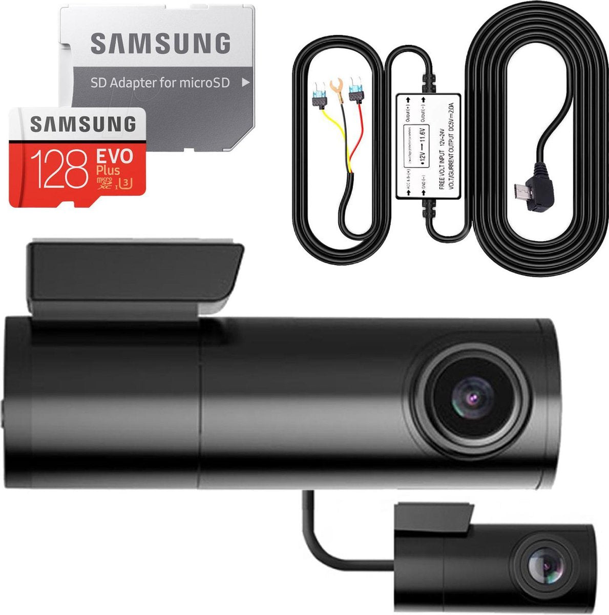 AZDome BN03 dashcam voor auto - Continue voeding - Rear cam - 128gb