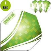Pentathlon Vizion Swirl Dartflights - Groen- ()