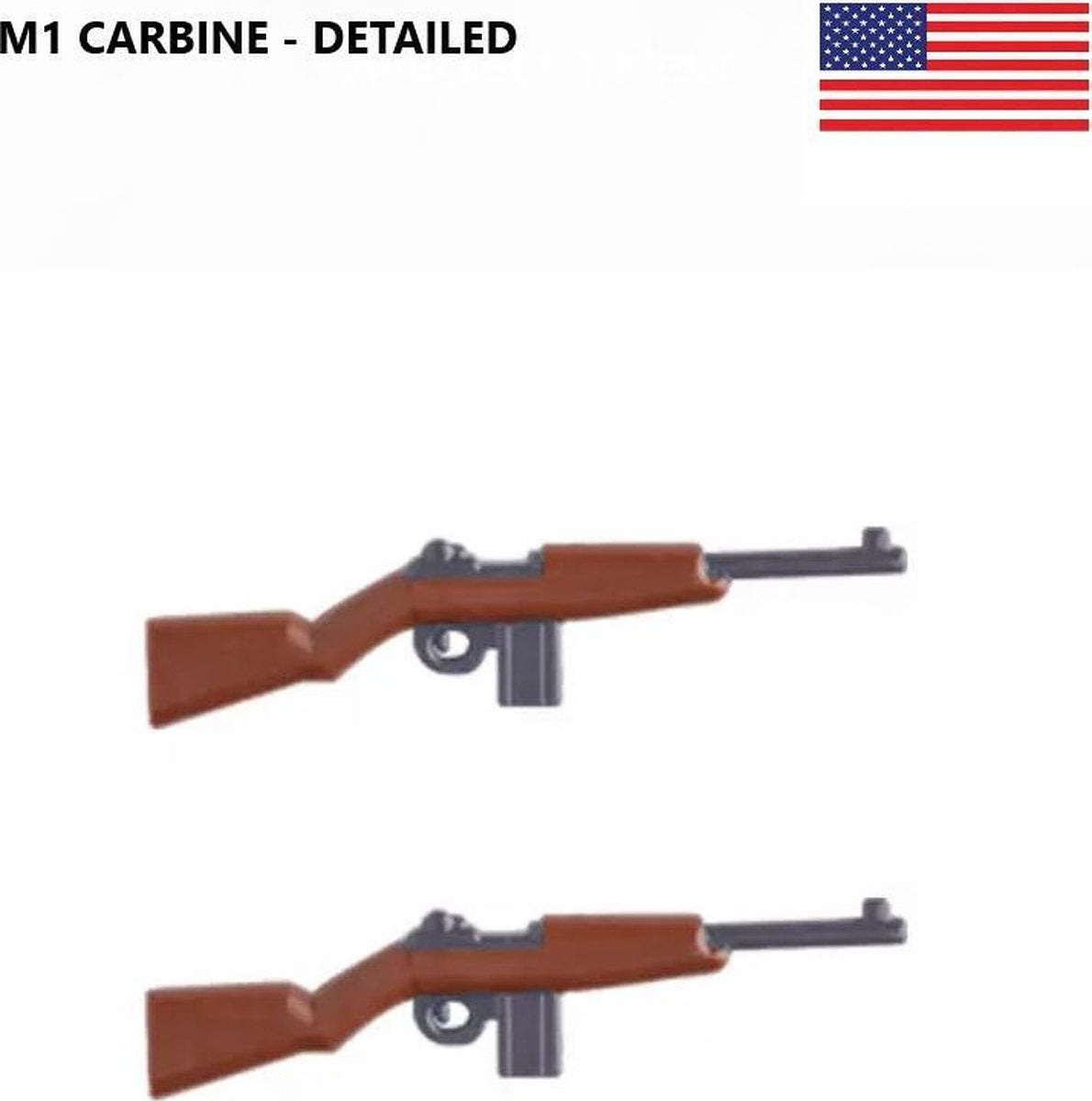 G39 - 8x Amerikaanse M1 Carbine Detailed - WW2 Bouwstenen - Lego fit - WW2 - Soldaten - Militair - Tank - Army - Bouwstenen - Wapens - Geweren - Brick - Tweede Wereld Oorlog - Mini-figures - Leger - Duits - Navy Seals