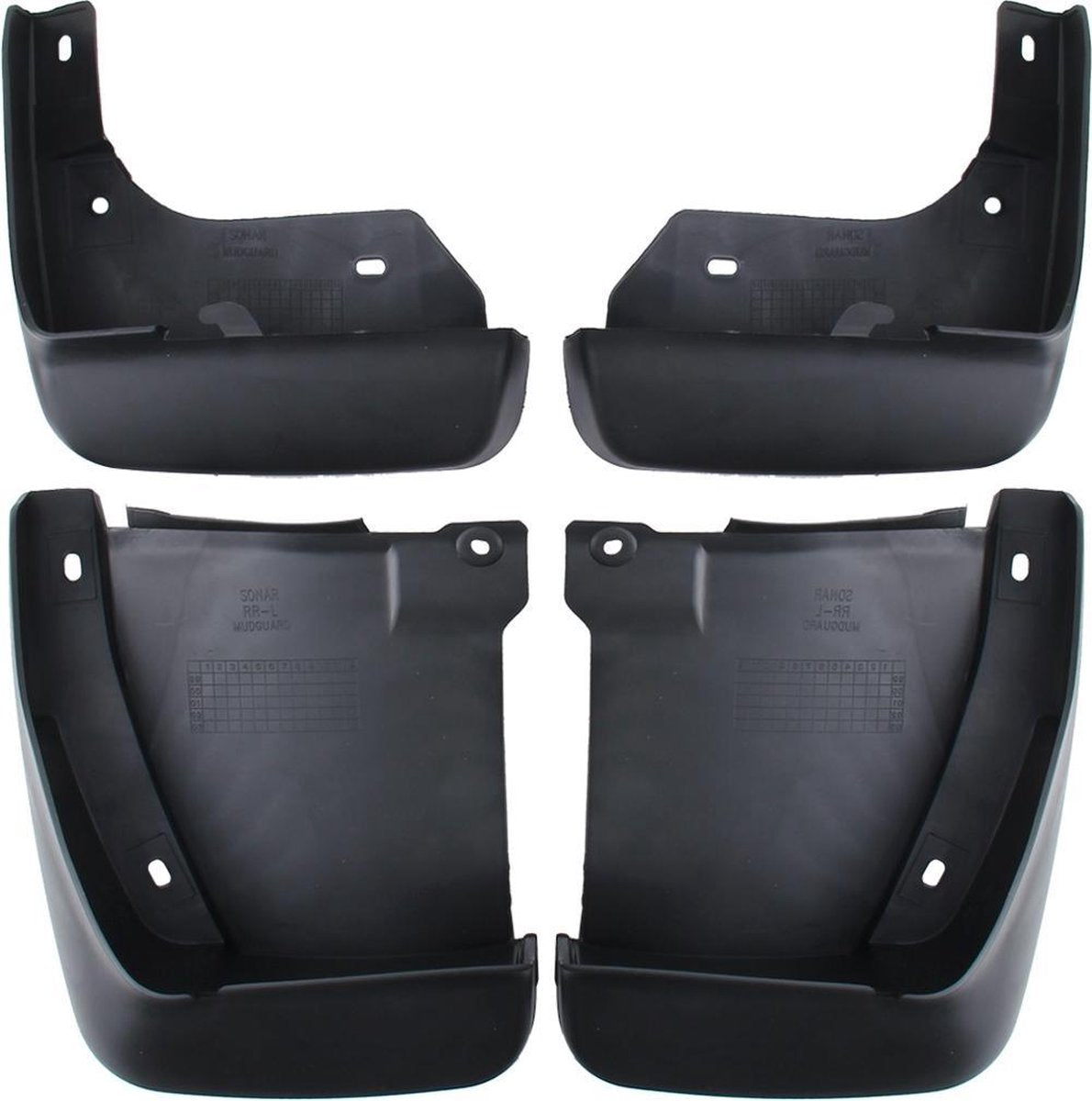 4 STUKS Auto Auto Semi-rigide PVC Spatlappen Spatborden Spatbordbescherming voor Honda 2.4