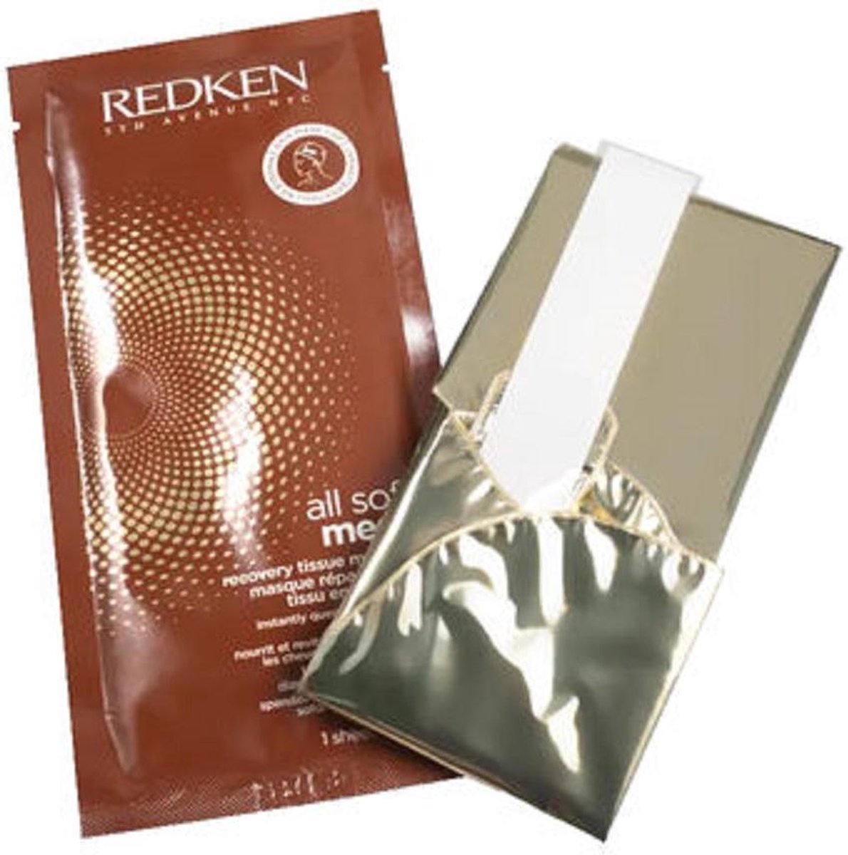 Redken All Soft Mega Recovery Tissue Mask Cap (3 Stuk)
