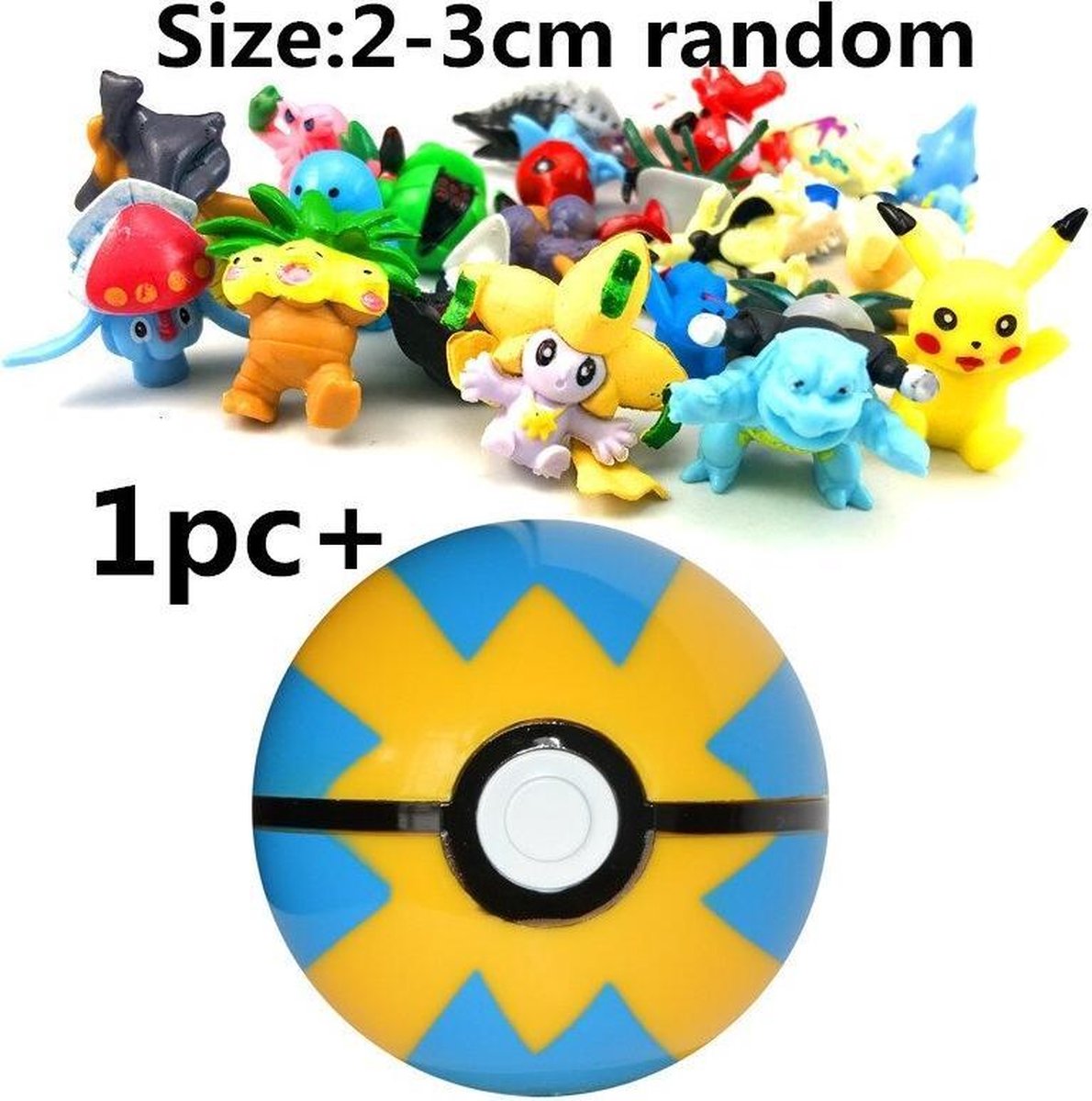pokémon pokeball met random pokemon figuur in de bal - pokemon - bal - pokemonbal - pokebal - pokéball - 4