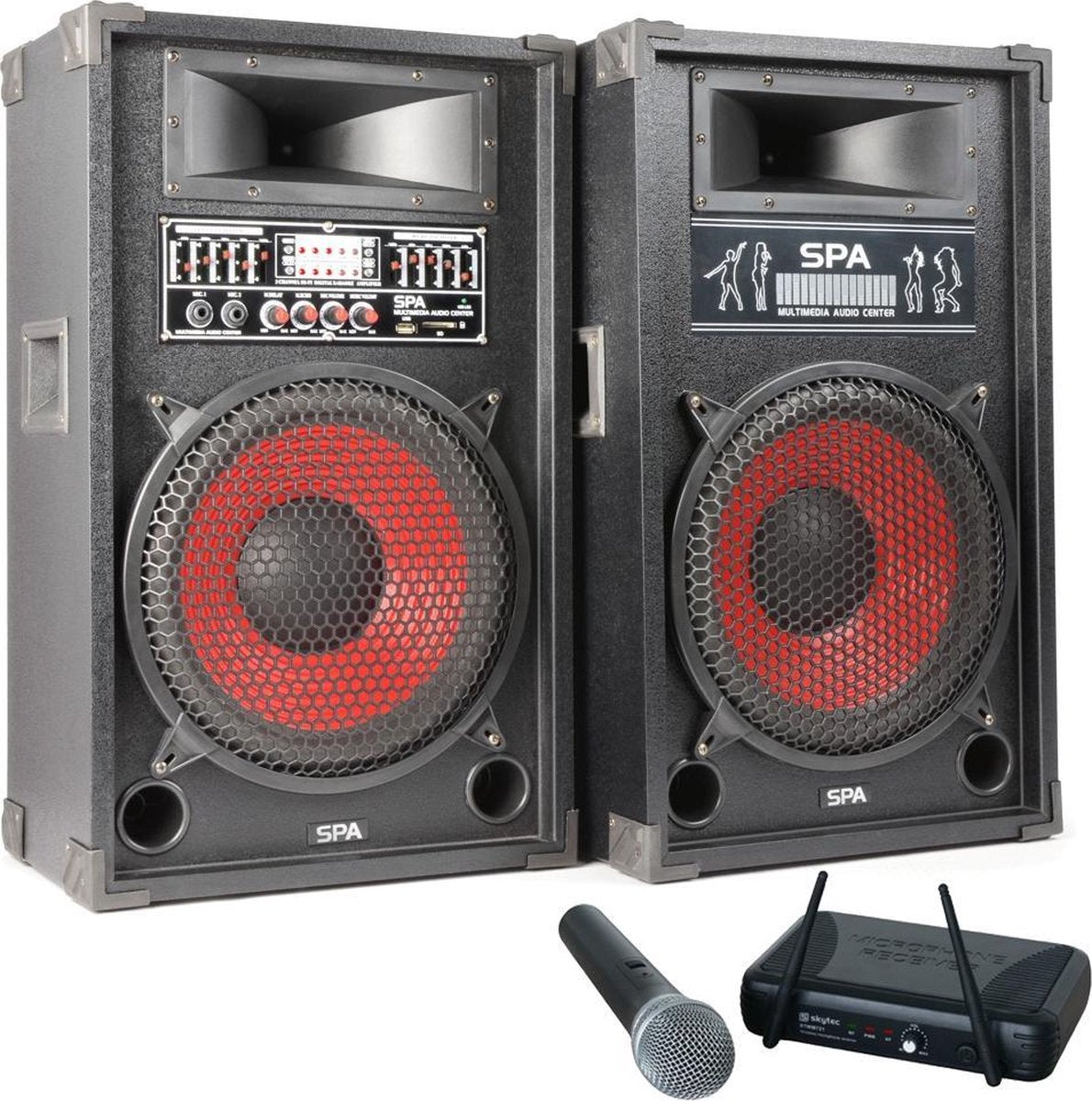 Karaoke set met een draadloze microfoon!
