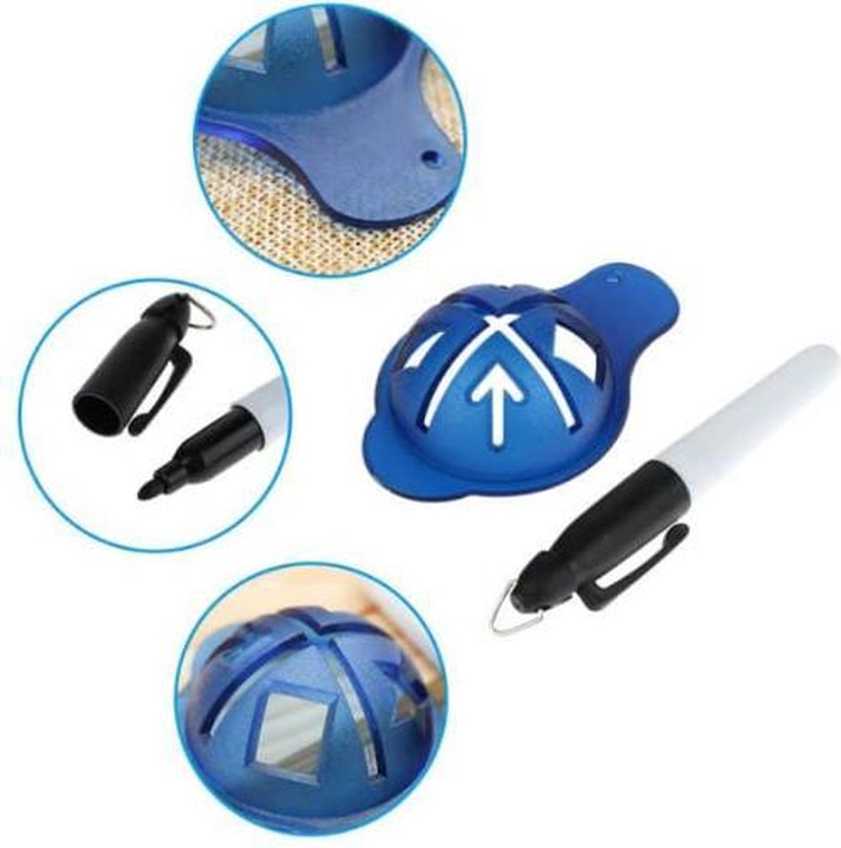 Firsttee - Balmarker - INCLUSIEF stift - Figuren - Snel droog - Golf marker - Golfbal marker - Golf markers - Golfbal stempel - Markeringsset - Line marker - Golf accessoires - Golftrainingsmateriaal - Golf training - Golf sport - Cadeau - Bal Putten