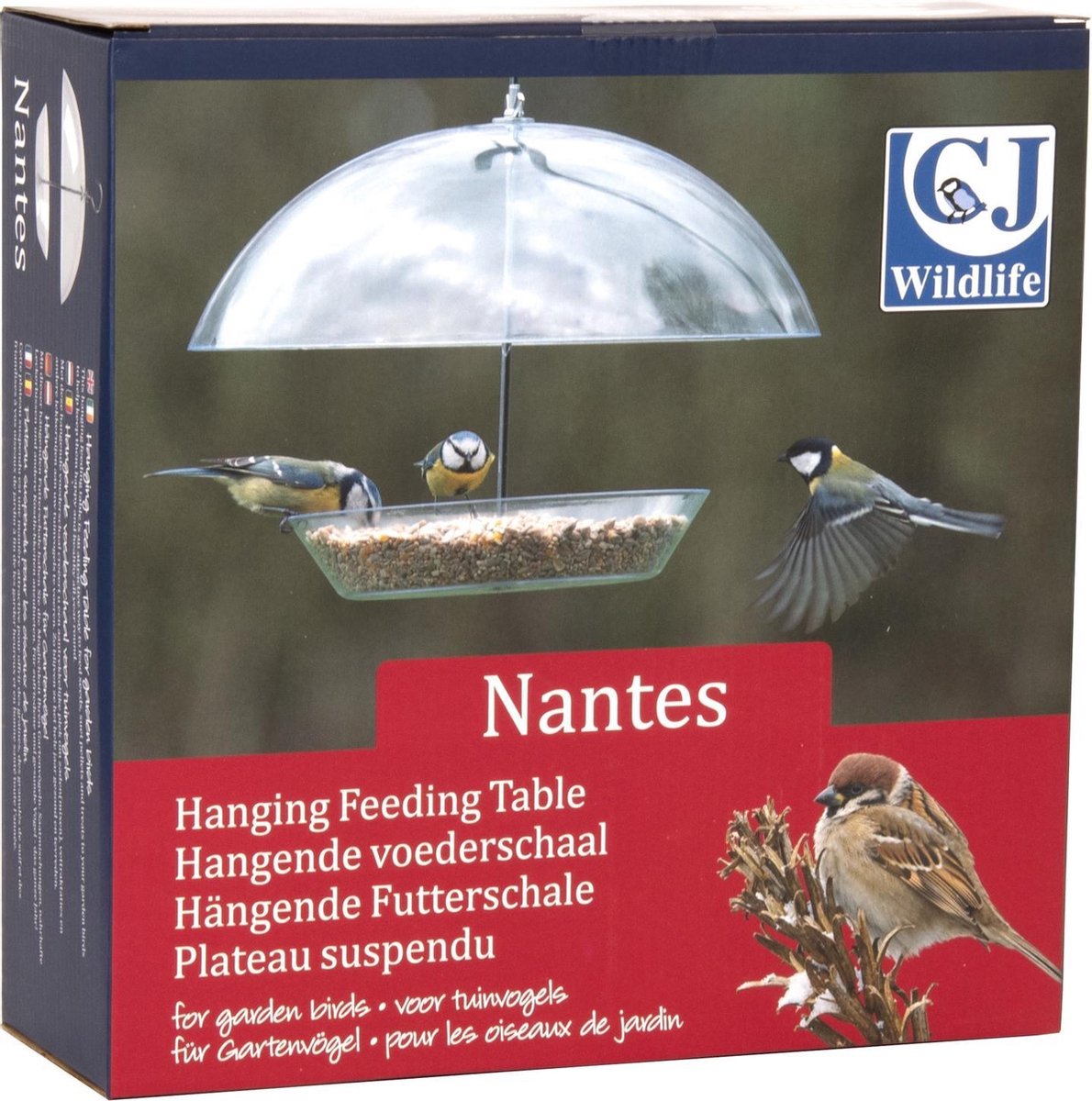 Wildbird Hangende Voederschaal Nantes - Voerbak - 30x30x25 cm