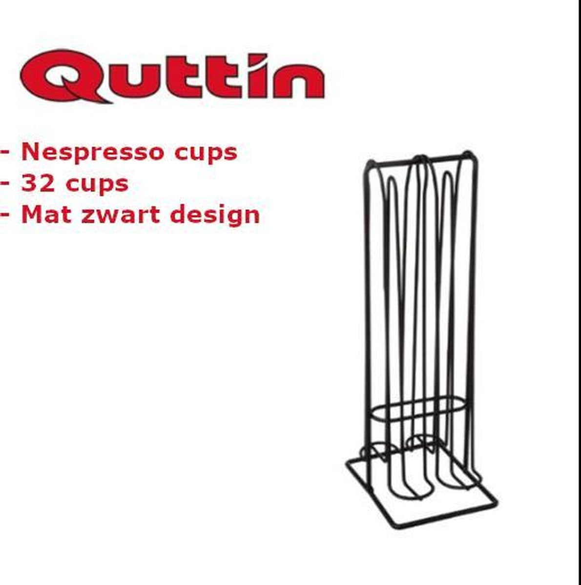 Koffie Capsulehouder | 32 cups | Geschikt voor koffie cups | Capsulehouder | Zwart