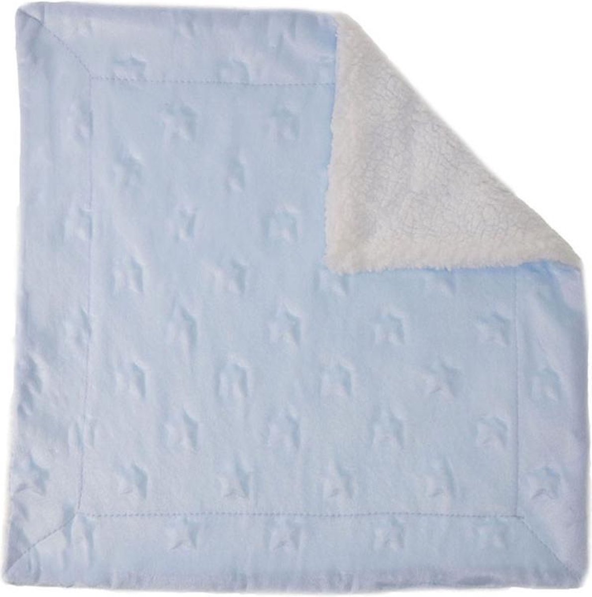 Soft Touch Knuffeldoekje Sterren 34 X 34 Cm Blauw