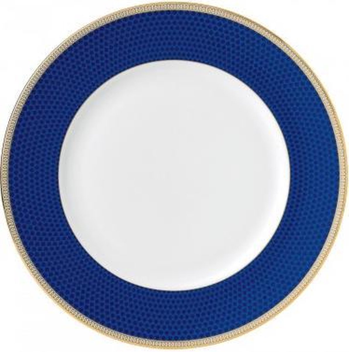 WEDGWOOD - Hibiscus - Bord 27cm accent blauw
