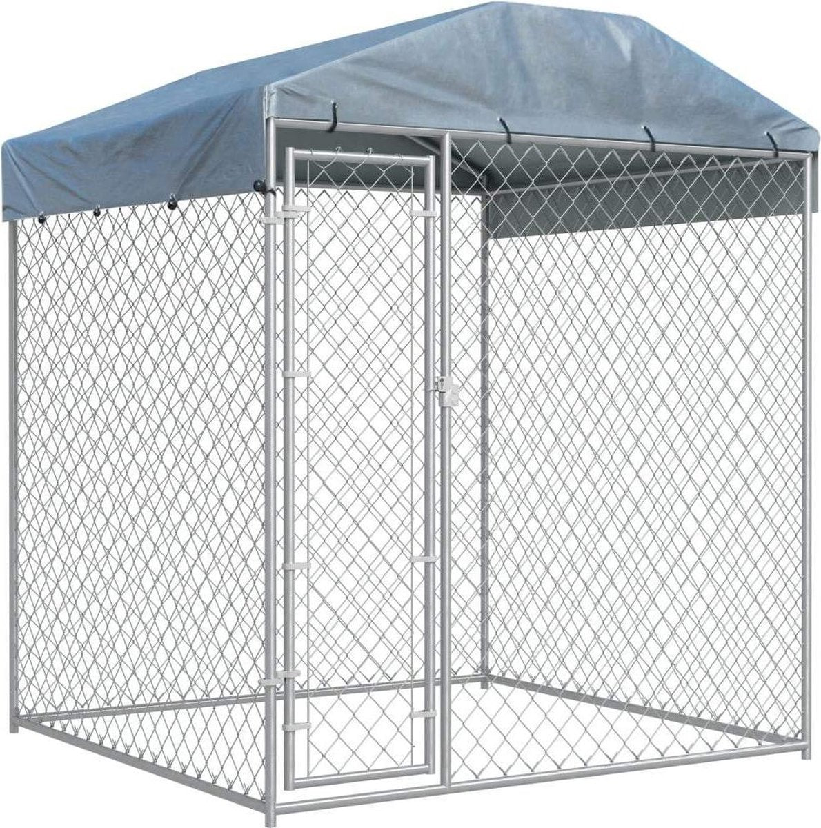 Medina Hondenkennel voor buiten met dak 193x193x225 cm