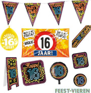 16 jaar verjaardag versiering pakket XL