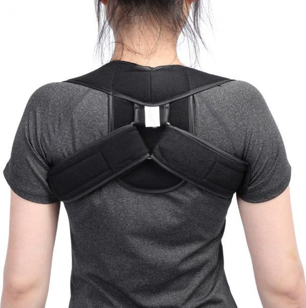 Houding Correctie Brace - Postuur Corrector - Corrigerende Rug Band - Schouder Band - Small - Zwart