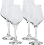 Set van 4x cocktailglazen/wijnglazen transparant 400 ml