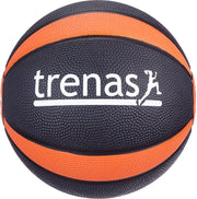 Trenas - Pro Medicijnbal - Medicine bal - Rubber - 1.5 kg - Zwart-Oranje