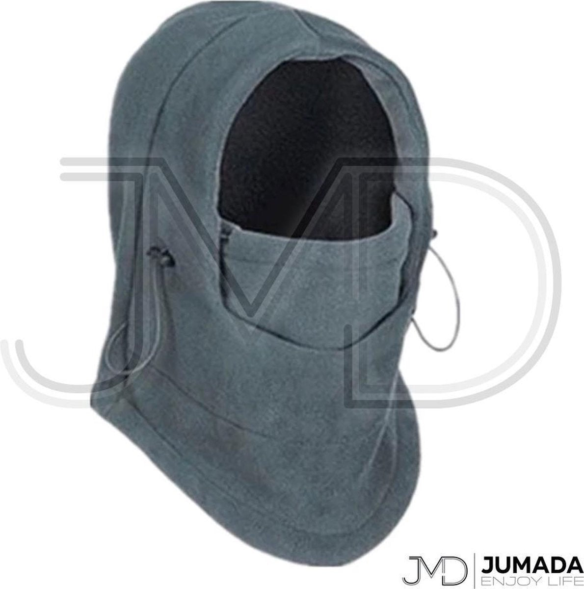 Fleece Bivakmuts - Wintermuts - Motormasker - Balaclava - Wintersport - Unisex - Grijs