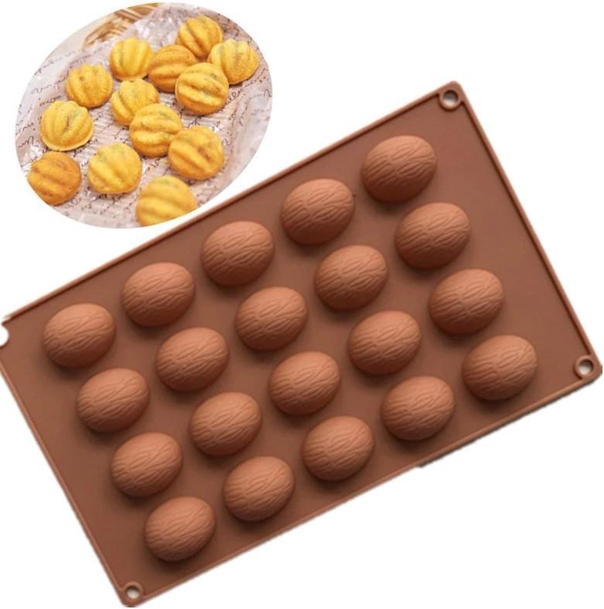 ProductGoods - Siliconen Bakvorm Paaseivorm - 20 stuks - Pasen - Koken - Bakken - Bakvormen