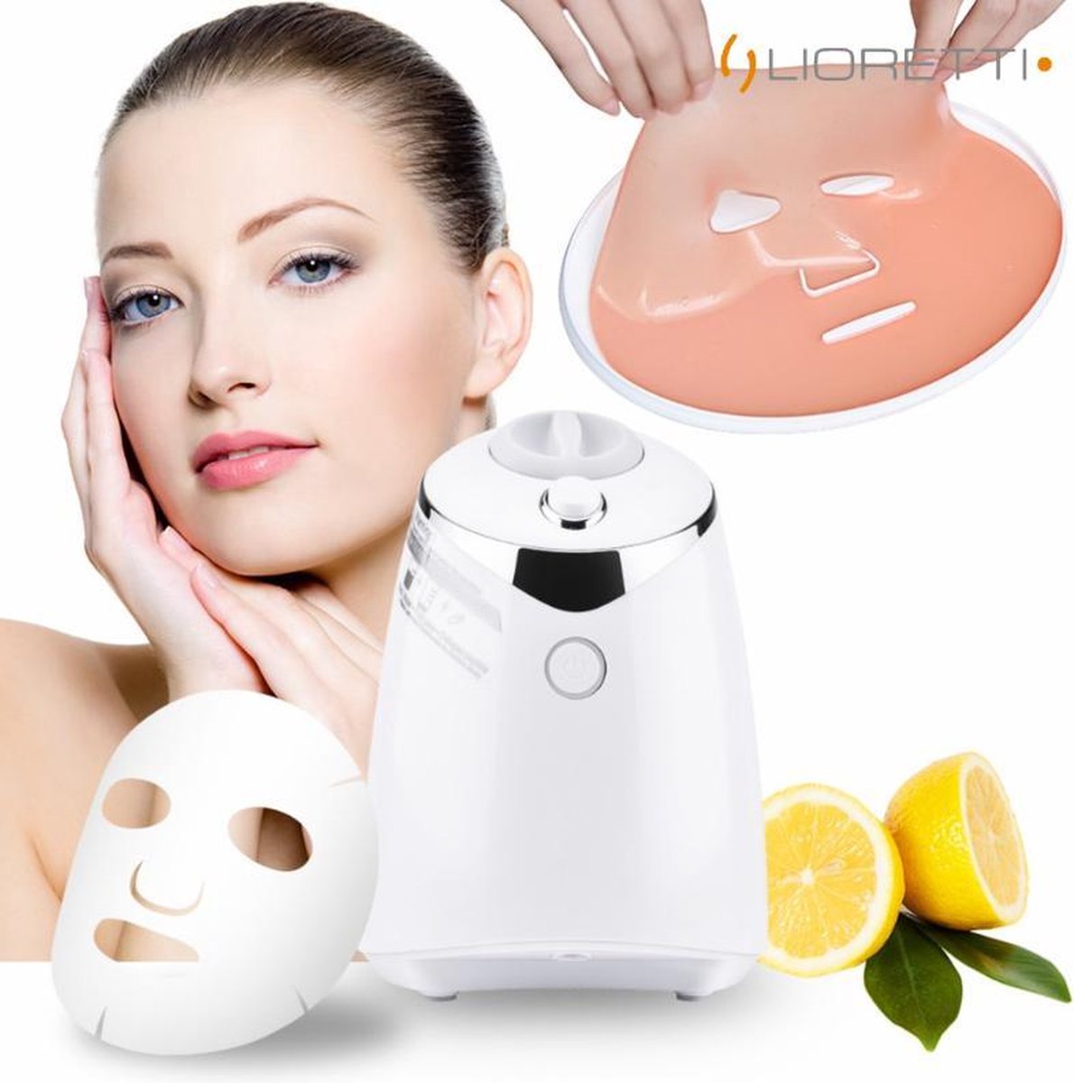 Lioretti® Gezichtsmasker Machine | Huidverzorging | Collageen Gezichtmasker Maker | Gezichtsbehandeling | met Fruit