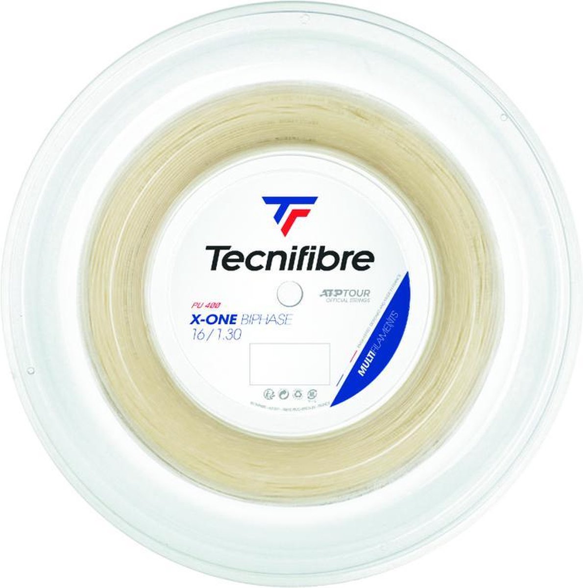 Tecnifibre X-ONE Biphase 200m 1.30 Naturel Tennissnaar