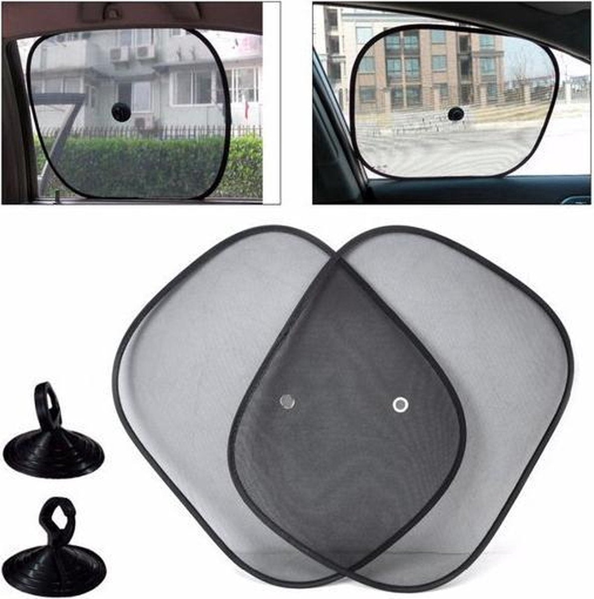 Zonwering / Zonnescherm Auto | UV Protectie | 2 Stuks Autozonwering Voor Autoraam / Zijruit