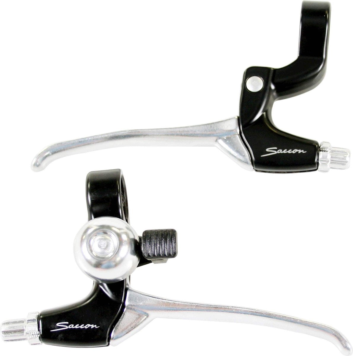 VWP Saccon Remgreepset met bel Shimano Nexus 7V zwart/zilver