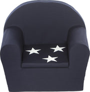 Peuterstoeltje-Kinderfauteuil Donkerblauw+ster