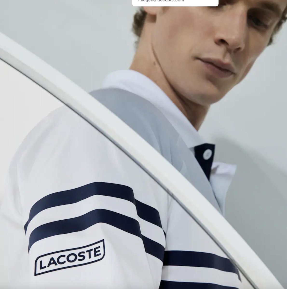 Tennis/Golf Polo Men White Navy