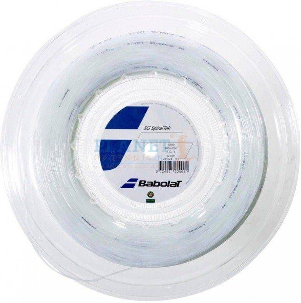 Babolat SG Spiraltek 1.25 Wit 200 Meter tennis snaar