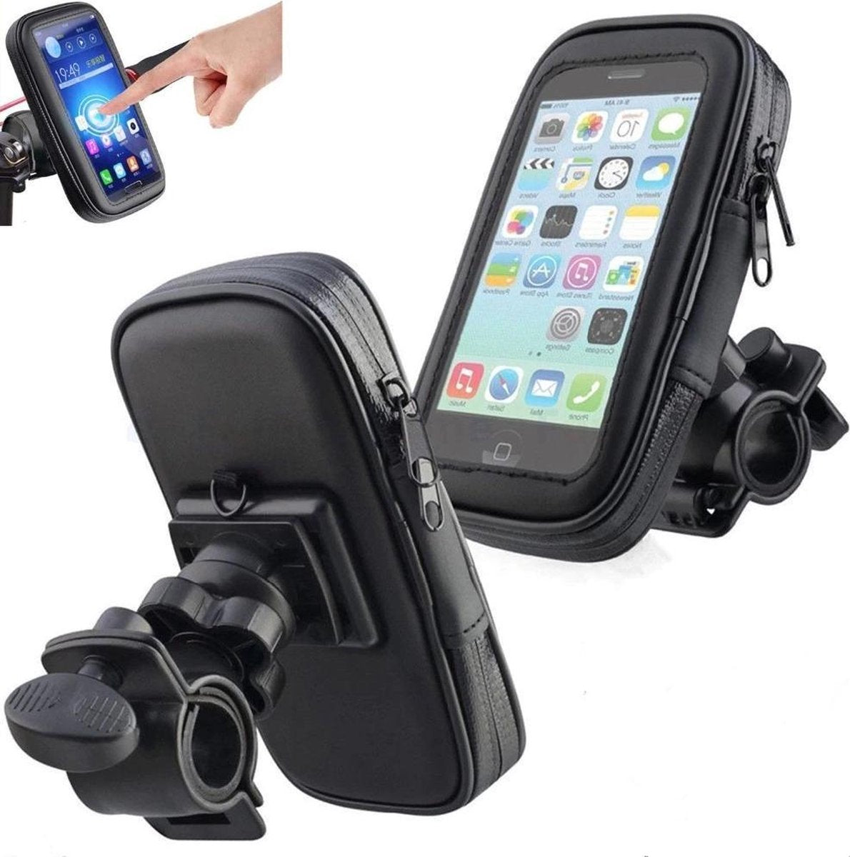 Fiets Motorfiets Telefoon Houder Waterdicht (L 5.5 inch)