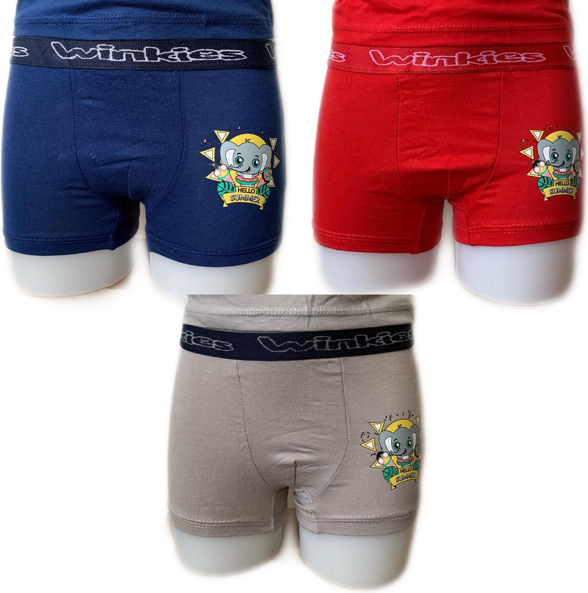 Embrator 3-pack jongens Boxershorts Summer mix maat 116/122