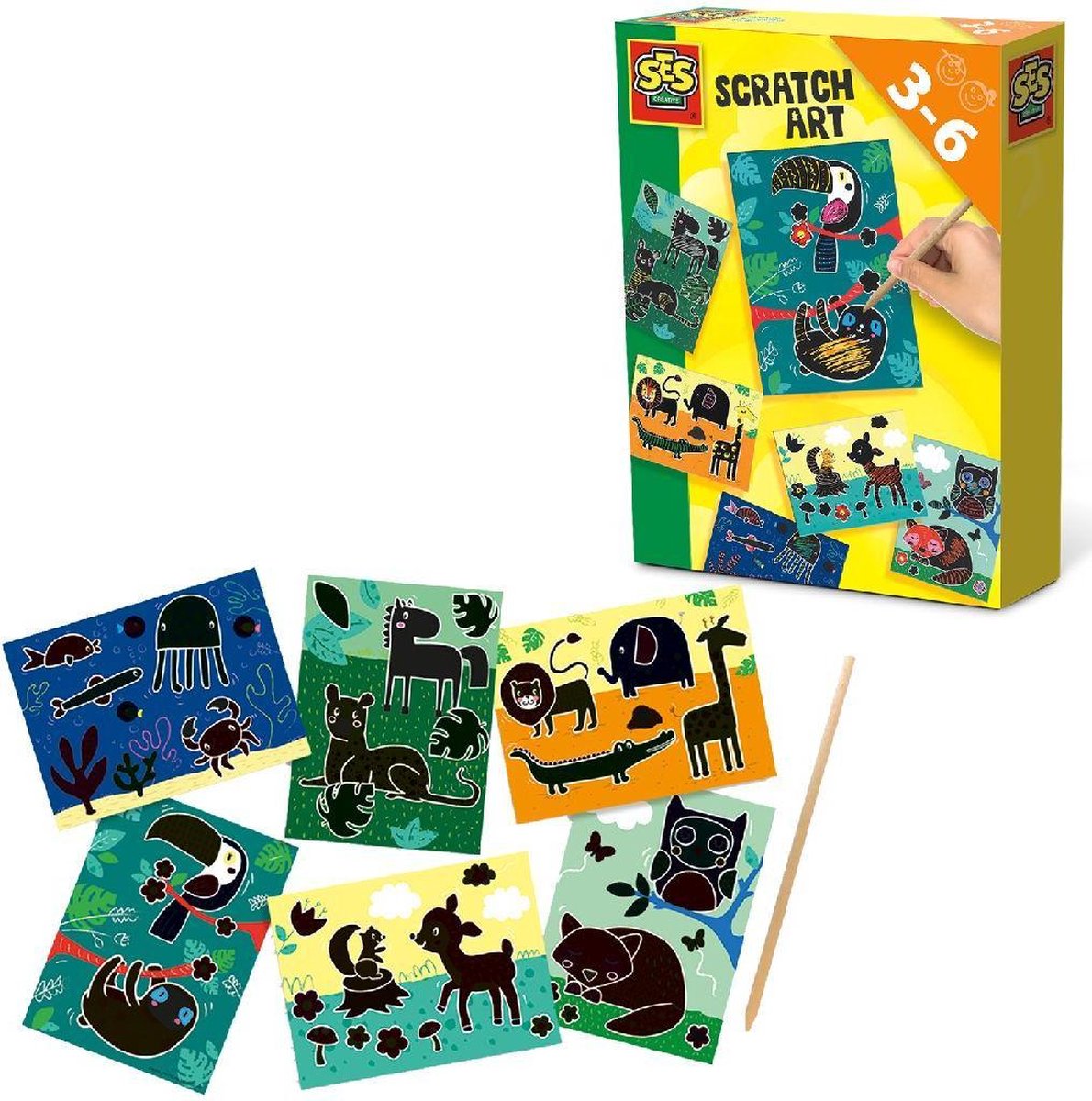 Ses 14622 Scratch Art Dieren