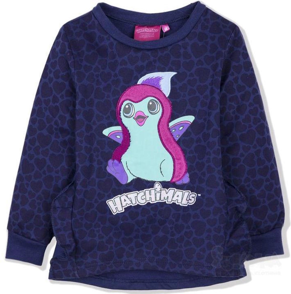 Hatchimals trui blauw maat 110
