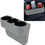 Autostoel Spleet Opbergdoos Beker Bekerhouder Auto Pocket Opbergen Opruimen voor Telefoon Pad Kaart Munt Case Auto-accessoires (grijs)