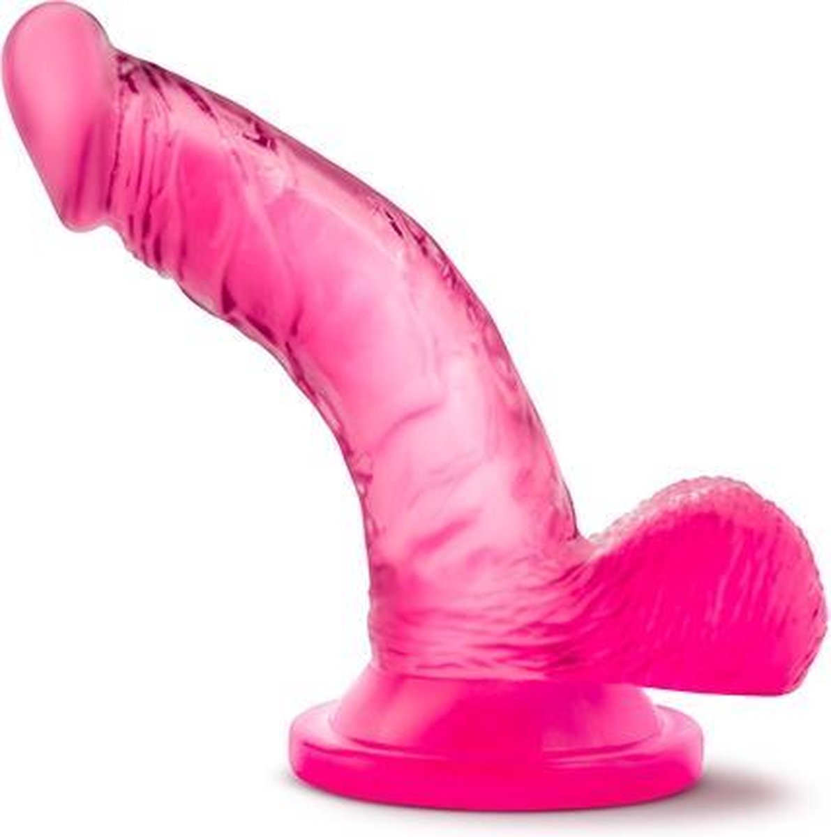 Mini dildo 10 cm met zuignap Naturally Yours - - Roze