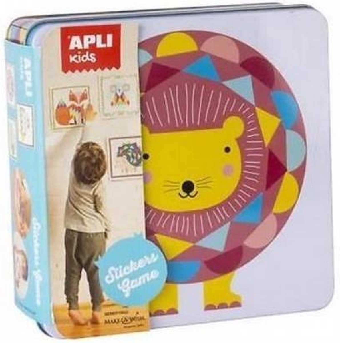 APLI KIDS STICKERSPEL LEEUW